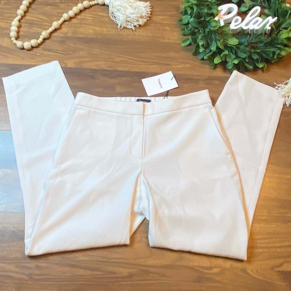 🆕THEORY Thaniel Z2 warm Ivory pants - Picture 2 of 15